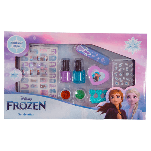 Nail Set Frozen Verde y Dorado