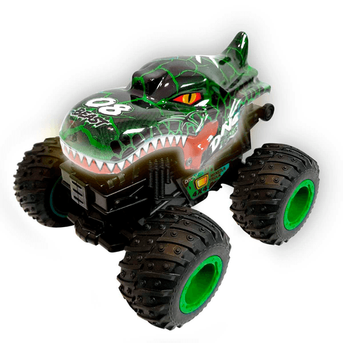 Beast Monster Truck a Fricción 1:16 Dino Verde
