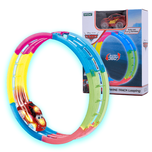 Cars Glowing Track Looping