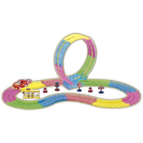 Cars Glowing Track Racing Circuit