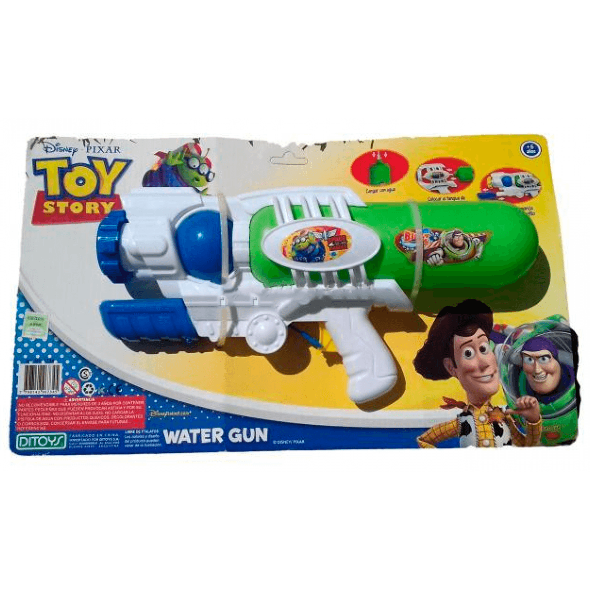 Toy Story Water Blaster Small Ditoys Blanca El Mundo del Juguete