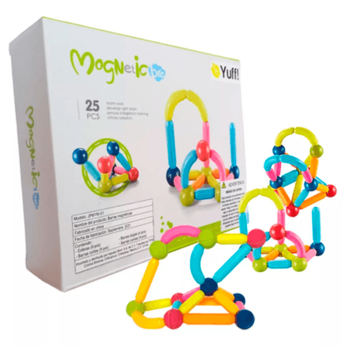 Figuras Magnetic Palitos Imantados 25 Piezas