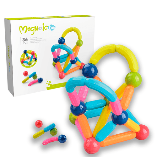 Figuras Magnetic Palitos Imantados 36 Piezas