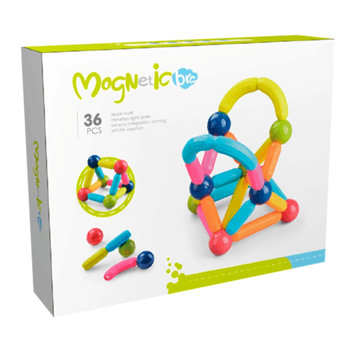 Figuras Magnetic Palitos Imantados 36 Piezas