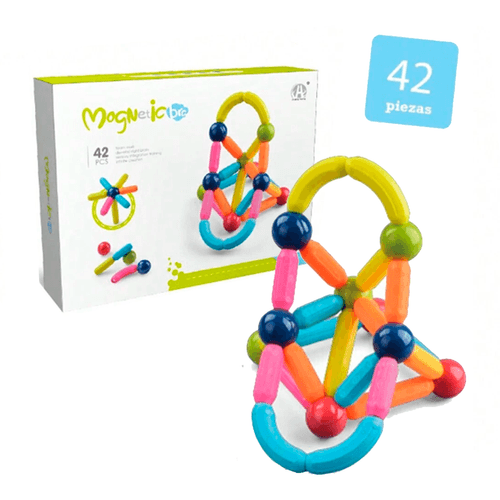 Figuras Magnetic Palitos Imantados 42 Piezas