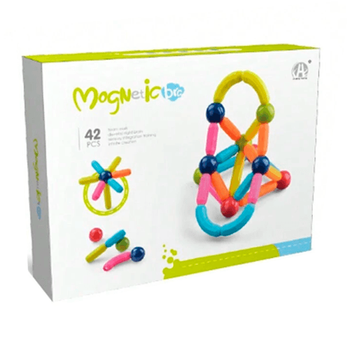 Figuras Magnetic Palitos Imantados 42 Piezas