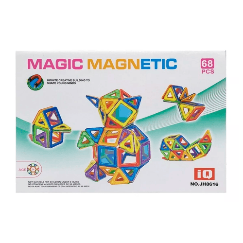 Magic Magnetic Bloques Para armar 68 Piezas
