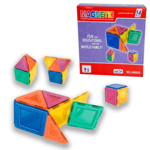 Magic Magnetic Bloques Grandes Para armar 14 Piezas