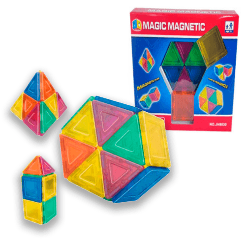 Magic Magnetic Bloques Grandes Para armar 30 Piezas