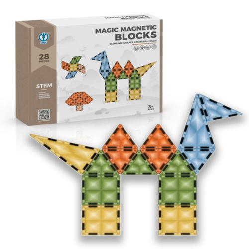 Magic Magnetic Bloques Para armar Simil Vitro 28 Piezas