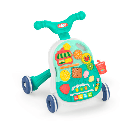 Andador Musical 2 en 1 con Mesa de Actividad Verde Agua