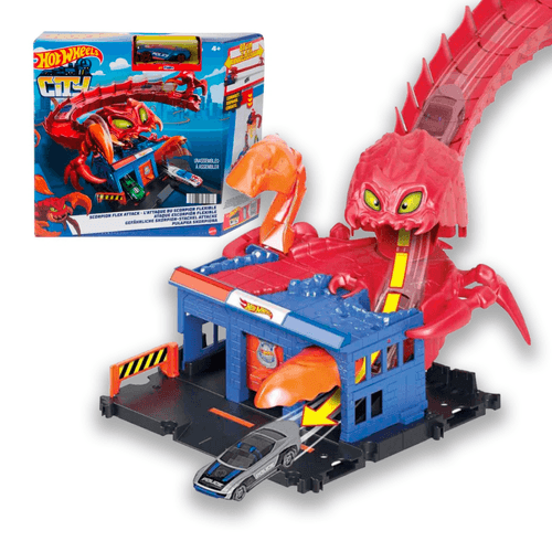 Pista Hot Wheels City Ataque del Escorpión Flexible