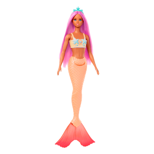 Barbie Ensueño Sirenas con Pelo de Colores Salmón