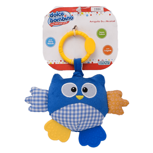 Amiguito Soft Musical Lechuza Azul