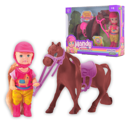 Muñeca Mandy Amazona Marron