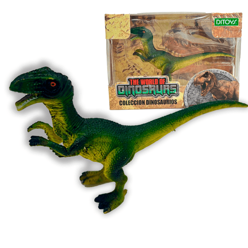The World of Dinosaurs Colección Dinosaurios Velociraptor Verde