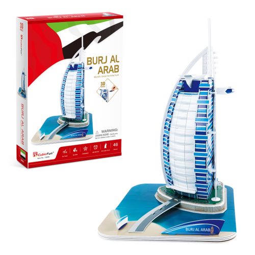Cubic Fun Rompecabeza 3D Edificio Burj Al Arab Dubai 37 Piezas