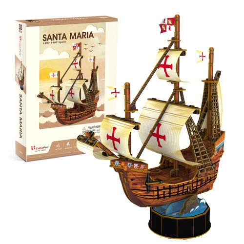 Cubic Fun Rompecabeza 3D Santa Maria Barco 93 Piezas