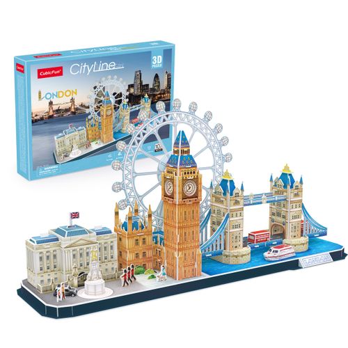 Rompecabeza 3D Vista De La Ciudad Londres 107 Piezas