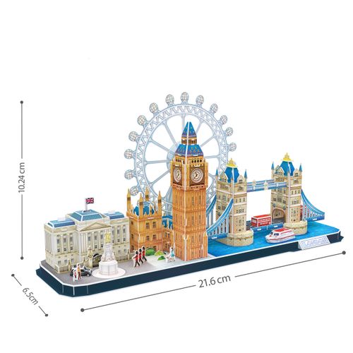 Rompecabeza 3D Vista De La Ciudad Londres 107 Piezas