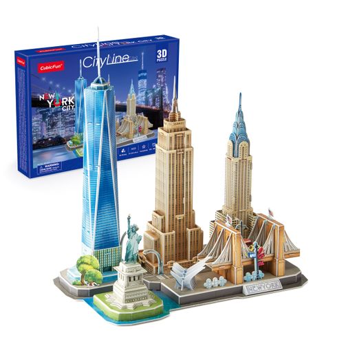 Cubic Fun Rompecabeza 3D Vista De La Ciudad New York 123 Piezas