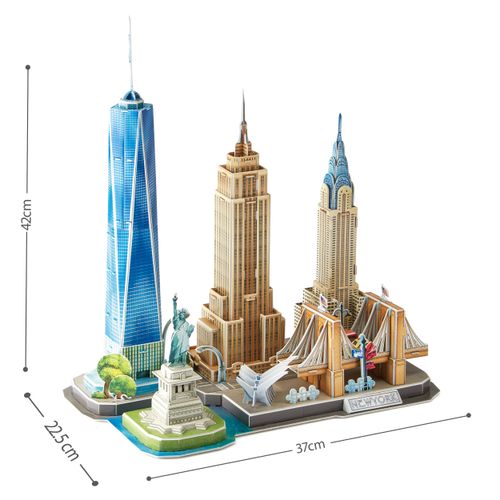 Cubic Fun Rompecabeza 3D Vista De La Ciudad New York 123 Piezas