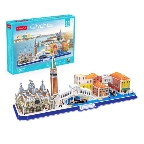 Rompecabeza 3D Vista De La Ciudad Venecia 126 Piezas