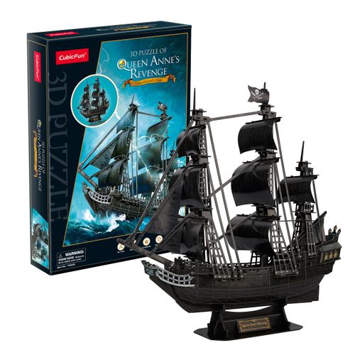 Cubic Fun Rompecabeza 3D La Venganza de la Reina Ana Barco 155 Piezas