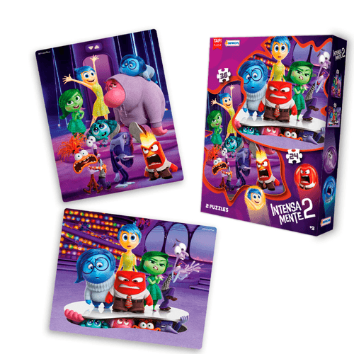 Rompecabeza Puzzle X2 Disney Pixar Intensamente 24 y 36 Piezas