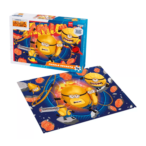 Rompecabeza Puzzle Disney Pixar Minions 48 Piezas con Lupa