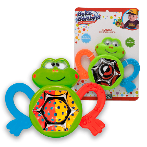 Sonajero Ranita Con Caleidoscopio Dolce Bambino