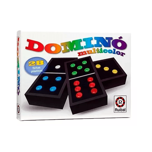 Juego De Mesa Dominó Multicolor 28 Fichas