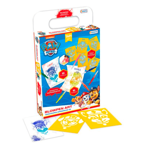 Blow Pen Art Paw Patrol set de Stencils