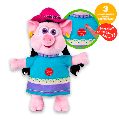 La Granja de Zenón Peluches Musicales de 20 cm Doña Pancha