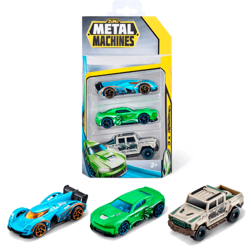Metal Machines Autos de Colección Pack x3 Quick Shift/White Flag/Duty