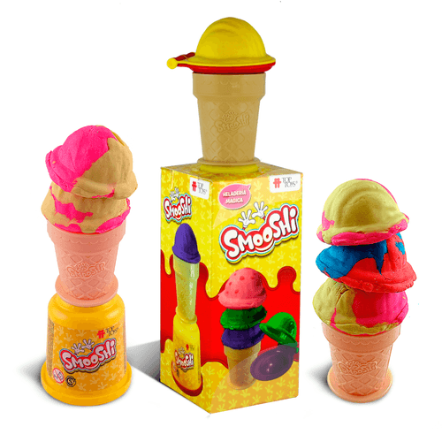 Smooshi Heladería Mágica 2 Potes Super Masa para Modelar