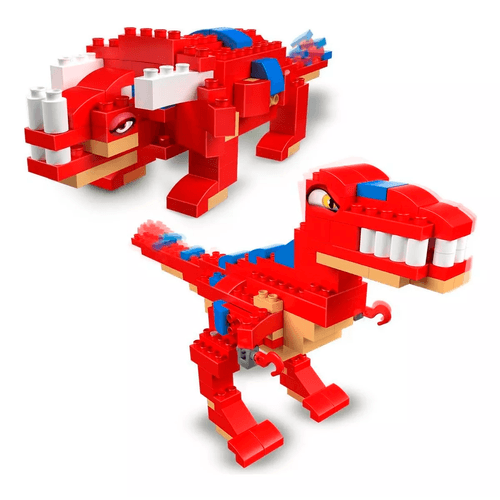 Set de Construcción Rasti 133 Piezas Dinos 3 en 1