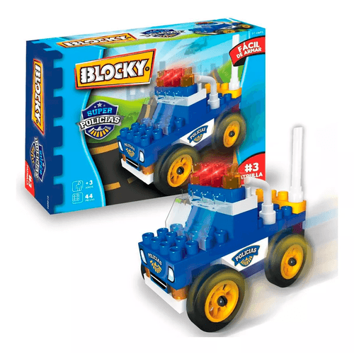 Kit de Construcción Blocky 44 Piezas Mini Policias