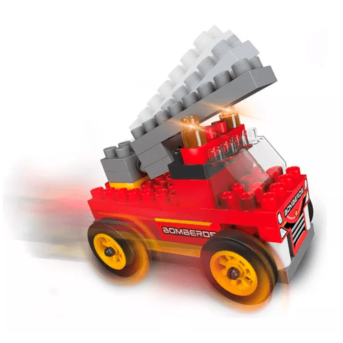 Kit de Construcción Blocky 44 Piezas Mini Bomberos