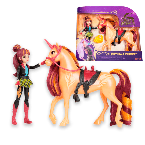 Set de juego Serie Academia Unicornio Valentina y Cinder