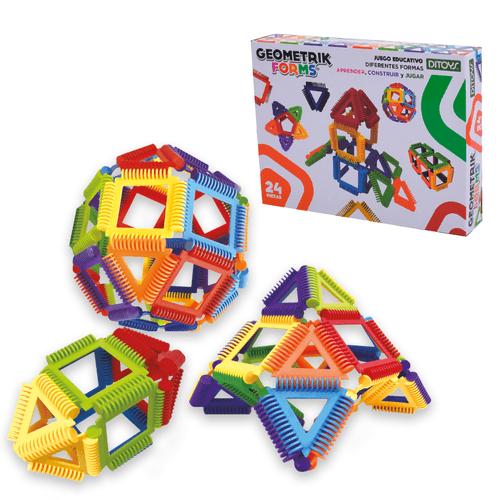 Juego Formas Geométricas Geometrik Forms 24 Piezas