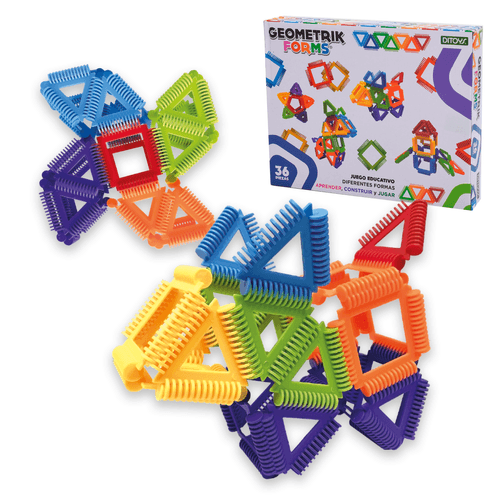 Juego Formas Geométricas Geometrik Forms 48 Piezas