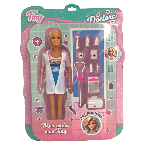 Muñeca Tiny Doctora con accesorios Isla Arcoíris