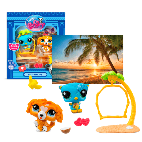 Littlest Pet Shop Petfluencers Perrito y Pájaro