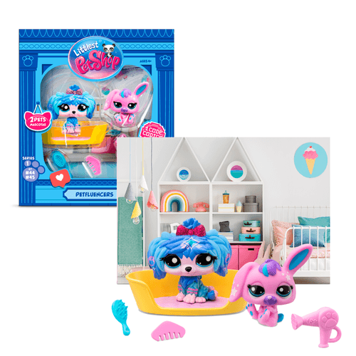 Littlest Pet Shop Petfluencers Conejo y Perrito