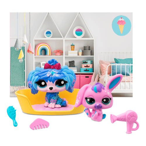 Littlest Pet Shop Petfluencers Conejo y Perrito