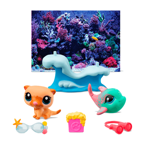 Littlest Pet Shop Petfluencers Ballena y Urón