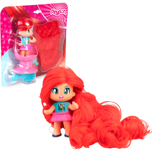 Pinypon Figura Super Melena Pelo Rojo