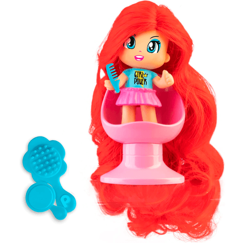 Pinypon Figura Super Melena Pelo Rojo