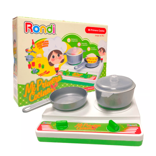 Mi Primera Cocina Rondi Chef Con Accesorios Y Comiditas